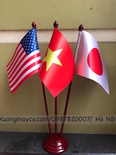 Cờ để bàn cắm 3 nước