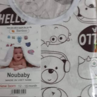 Bộ cotton thông hơi cộc tay cho bé