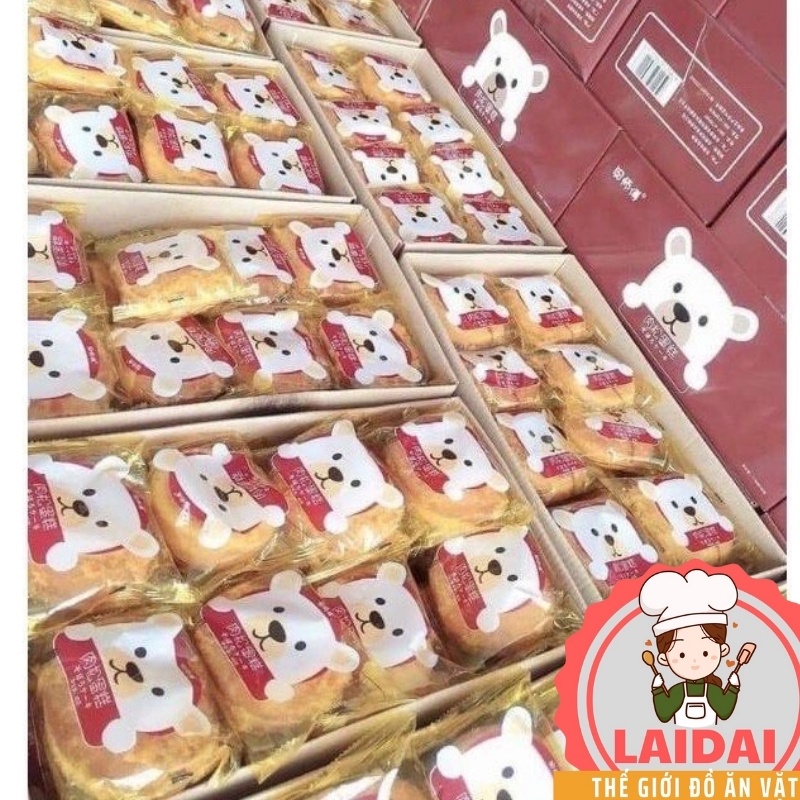 Bánh Ruốc Gấu ❤️Hàng Loại 1❤️Hộp 30 cái Chà Bông Đài Loan Siêu Ngon Cực Cuốn|LAIDAI