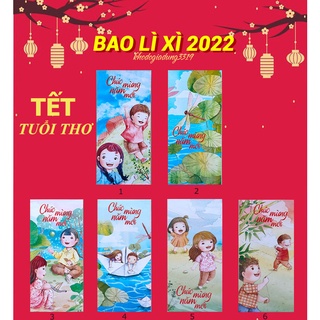 10 bao lì xì mẫu lộn xộn ngẫu nhiên