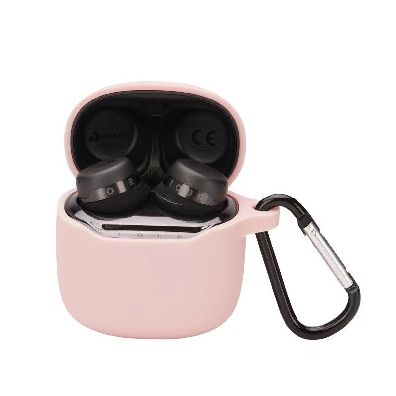 Vỏ Bảo Vệ Hộp Sạc Tai Nghe JBL TOUR PRO+TWS Mềm Màu Trơn Kèm Móc