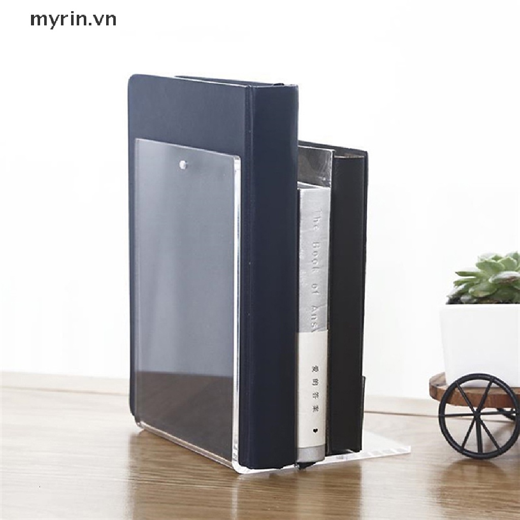 1 Giá Đỡ Sách Hình Chữ L Bằng Acrylic Trong Suốt