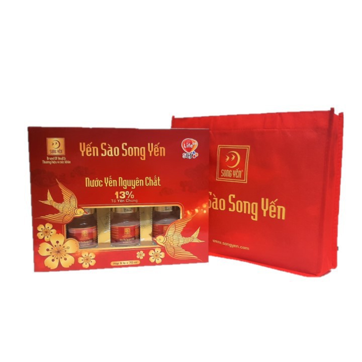 Nước yến sào Song Yến 13% tổ yến nguyên chất