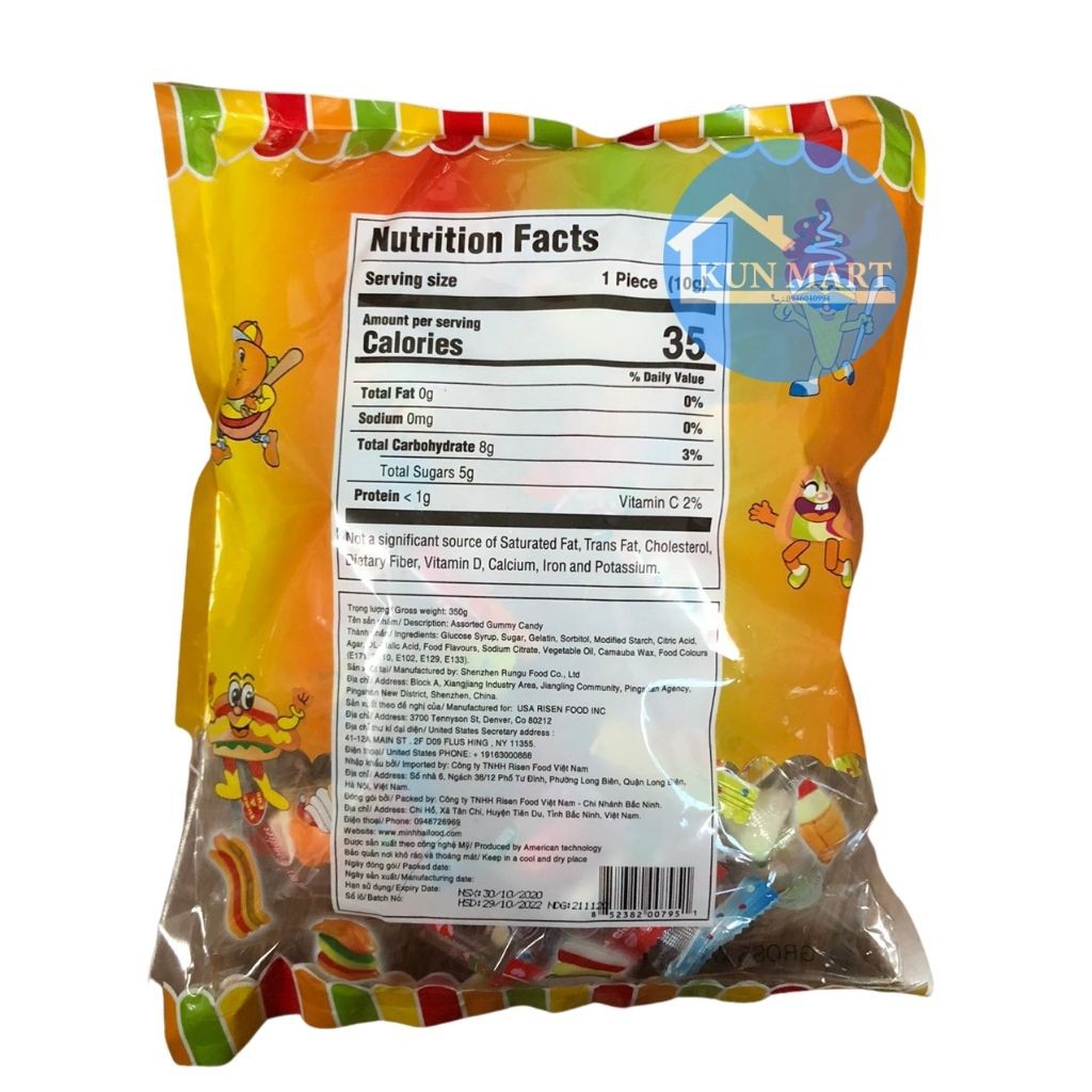 Kẹo Humberger BKT07 Dẻo Ngon Hấp Dẫn gói 350g