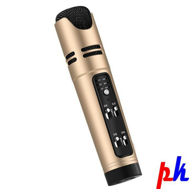 BỘ MIC LIVE STREAM KARAOKE ĐA NĂNG C16 GIẢ GIỌNG ĐỦ DÂY KẾT NỐI TẶNG TAI PHONE