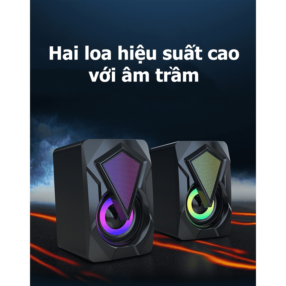 Bộ Loa Máy Tính Mini X2 Để Bàn Cao Cấp Âm Thanh Siêu Trầm