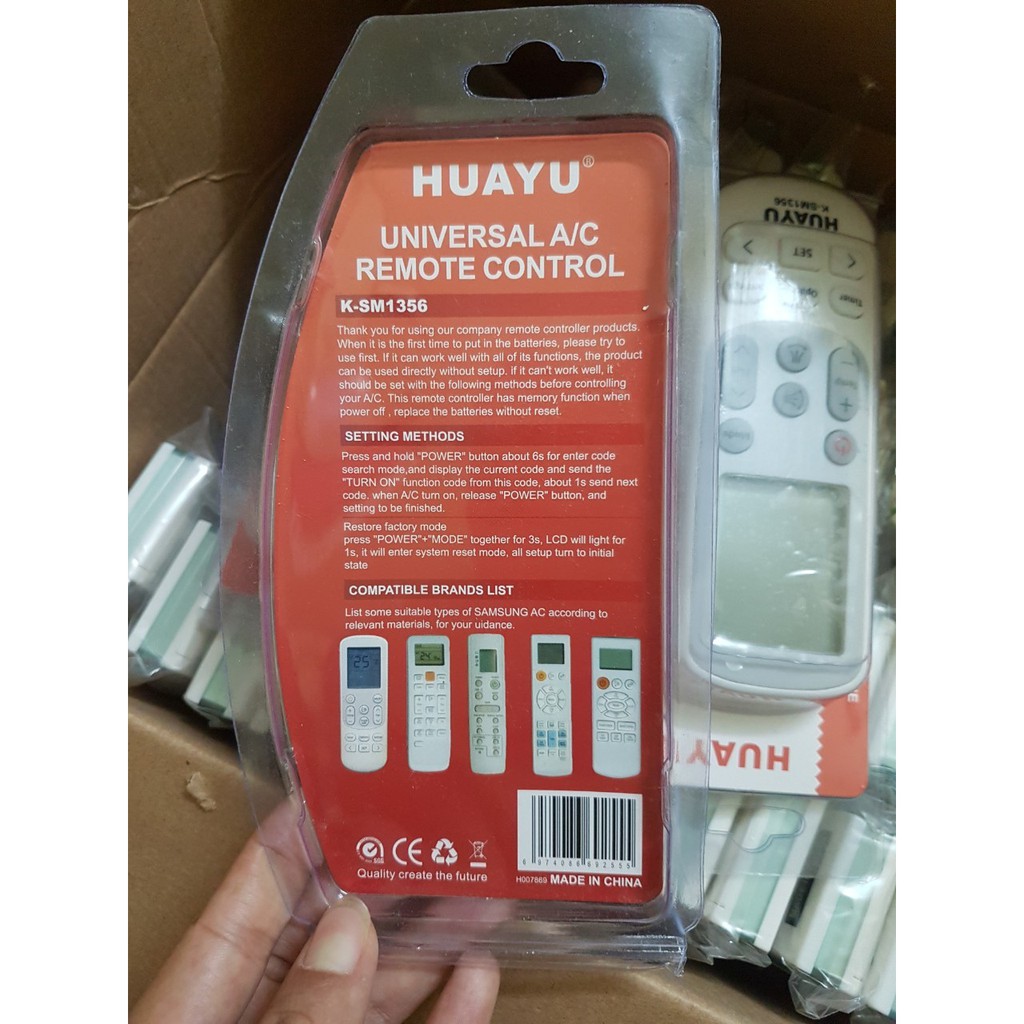 Điều khiển điều hòa Samsung đa năng