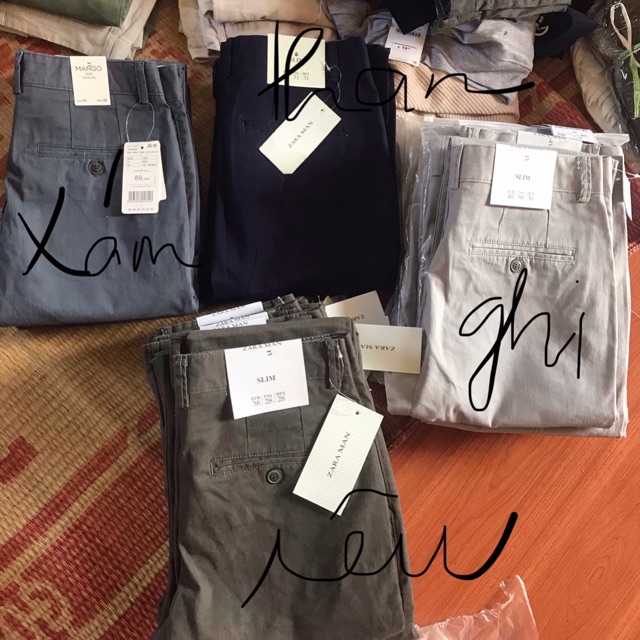 Quần kaki mango zara thanh lý