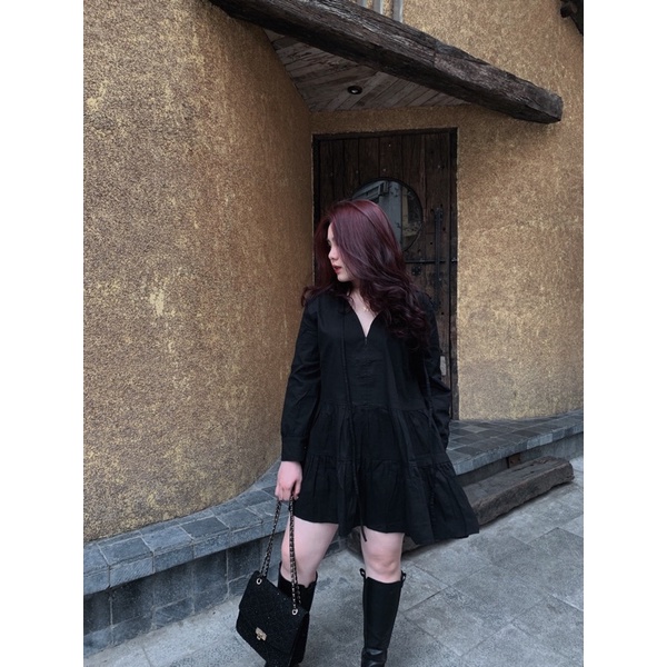 Đầm linen bigsize - hình thật cuối