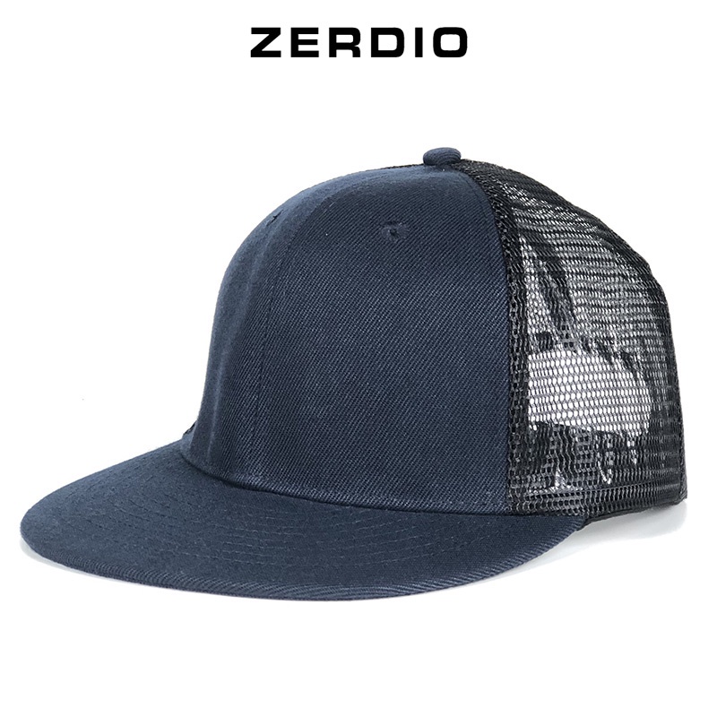 Nón hiphop nam nữ, mũ snapback lưới Classic xanh than cao cấp