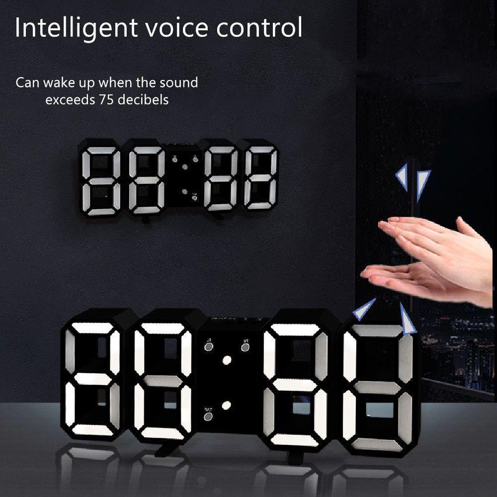 Đồng Hồ Báo Thức Điện Tử Thông Minh Hiển Thị Nhiệt Độ Và Đèn LED KENT1