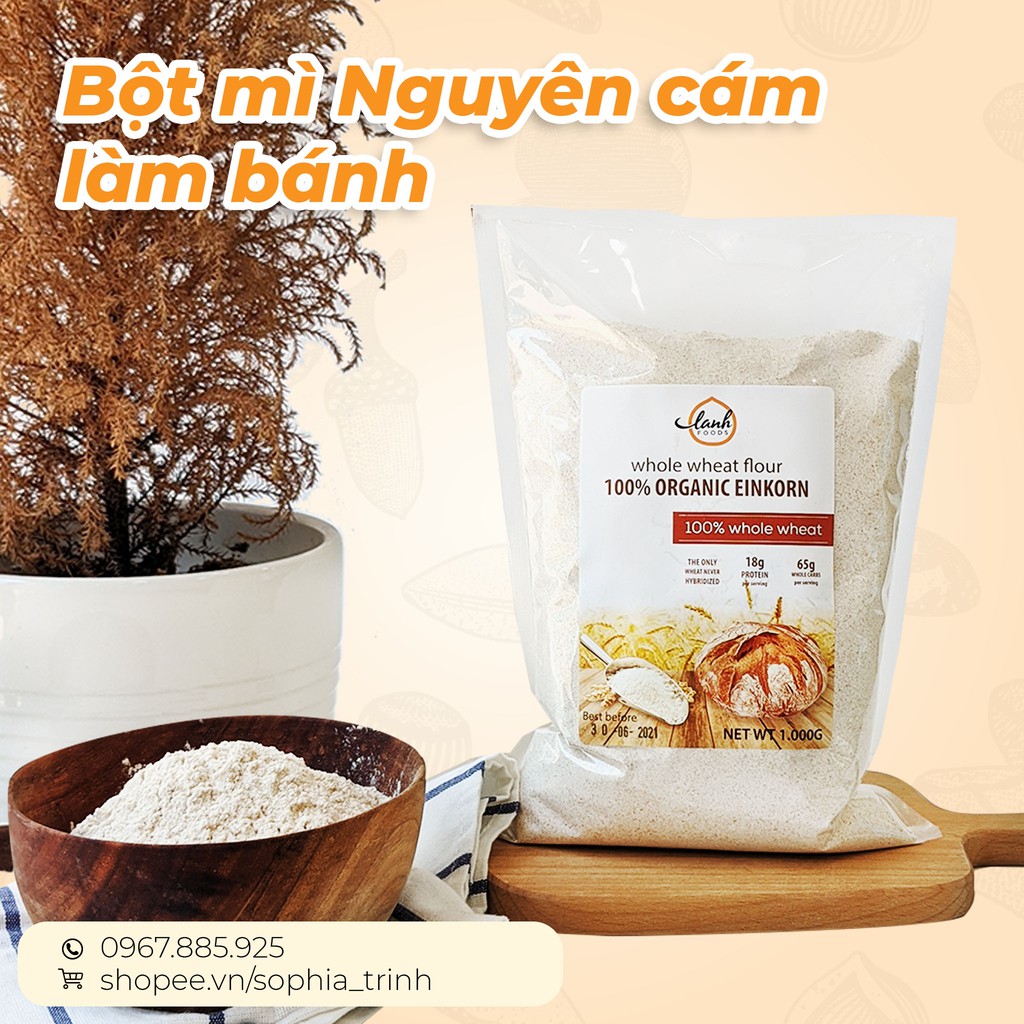 Bột Mì Nguyên Cám Whole Wheat Flour - Lanhfoods