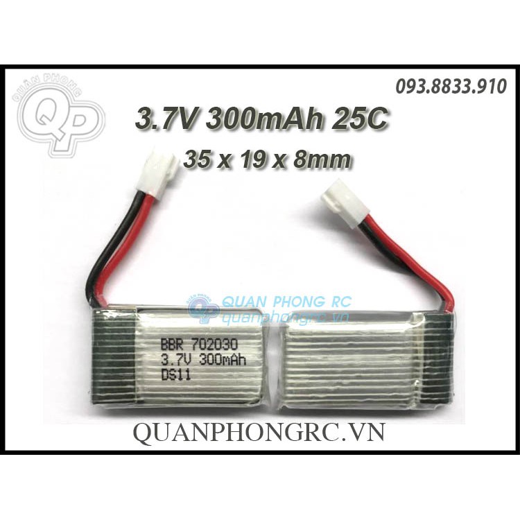 Pin Lipo 3.7V - 300mah / 260mAh cho V911S