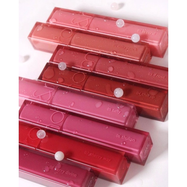 Son kem tint siêu lì, mịn môi Dewyful Water Tint
