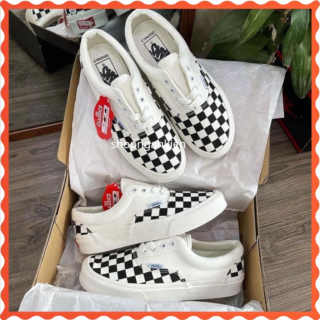 Giày sneaker caro buộc dây hot nhất 2021