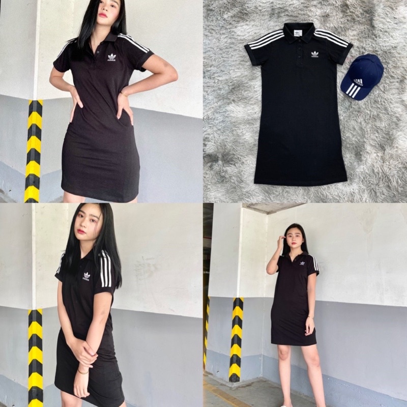 Váy đen polo 3 sọc basic hàng chuẩn(ảnh thât)