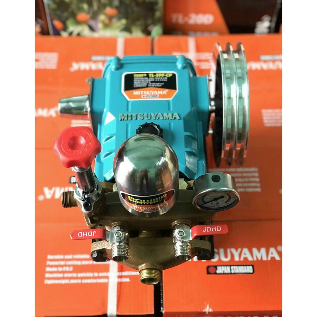 Đầu Phun Xịt Áp Lực 3HP Mitsuyama TL-599-CP Piston Sứ, Hàng Chính Hãng