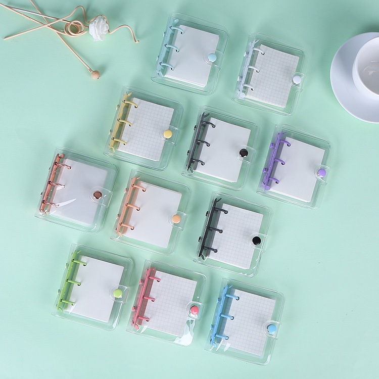 Bìa sổ Dẻo Còng Màu Pastel Mini 3 Chấu - Sổ còng xinh xắn làm album sổ ảnh bullet journal HQI