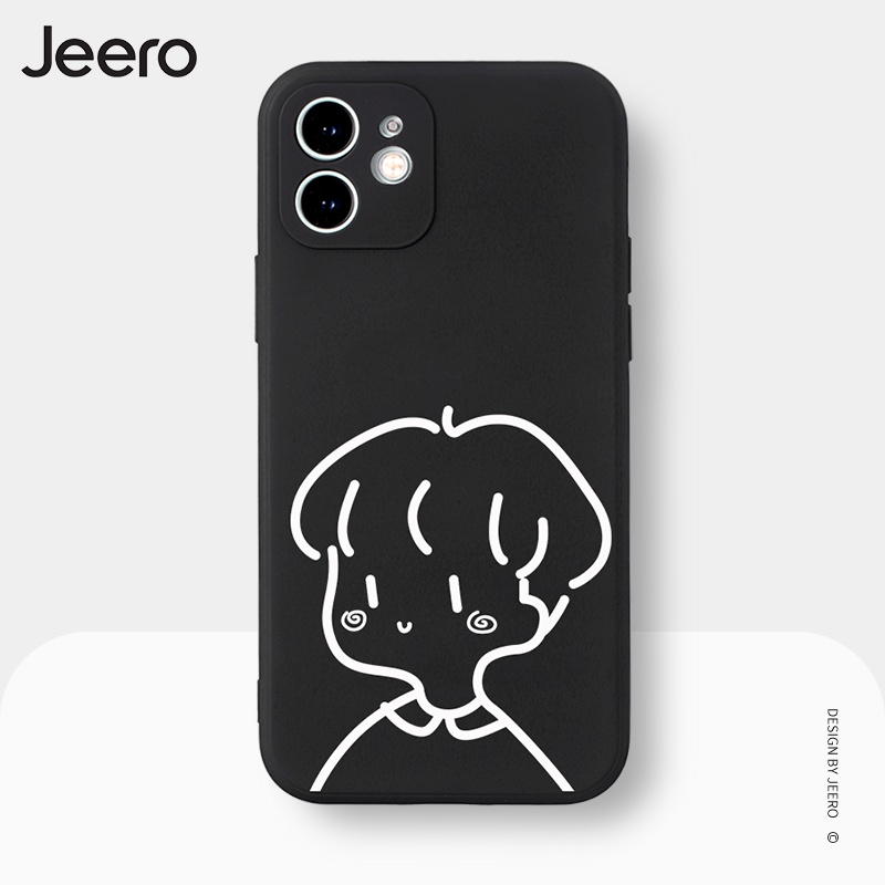 Ốp điện thoại JEERO hoạt hình cặp đôi thích hợp cho IPHONE 13 12 11 PRO MAX SE 2020 X XR XS ip 8 7 6 6S PLUS HFC303