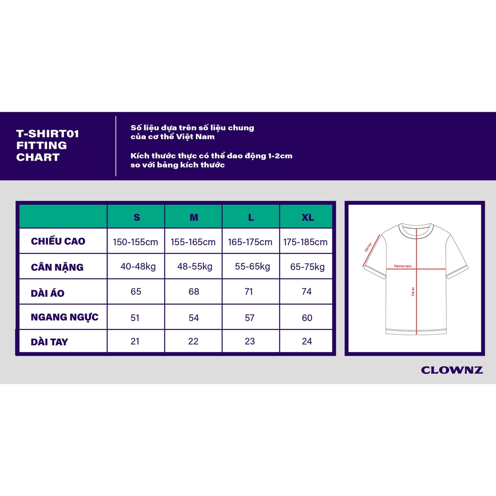 Áo thun tay lỡ local brand unisex Clownz Signature Checkerboard T-shirt kẻ sọc, form rộng, chất cotton