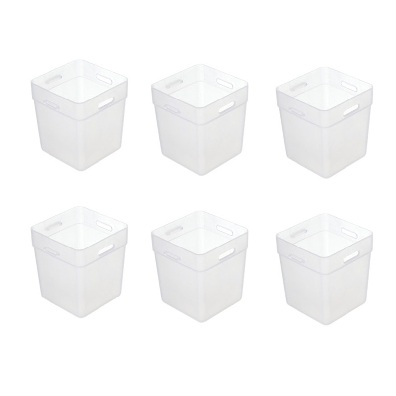 Set 6 Hộp Đựng Bút Để Bàn Thiết Kế Sáng Tạo Có Khóa Cài Dành Cho Phòng Ngủ / Ký Túc Xá / Nhà Cửa