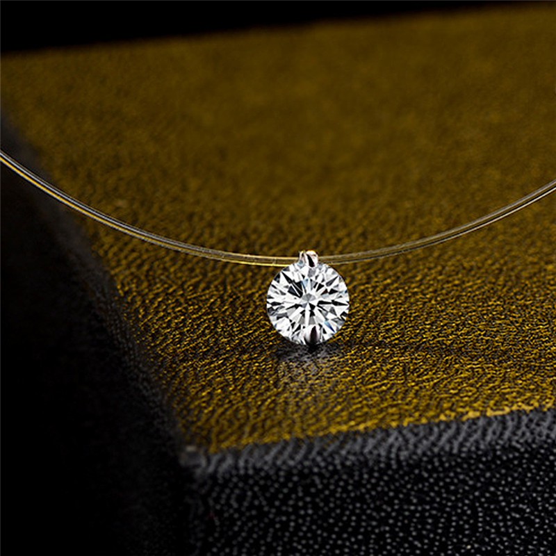 Dây Chuyền Mặt Đính Đá Zircon Đơn Giản Cho Nữ