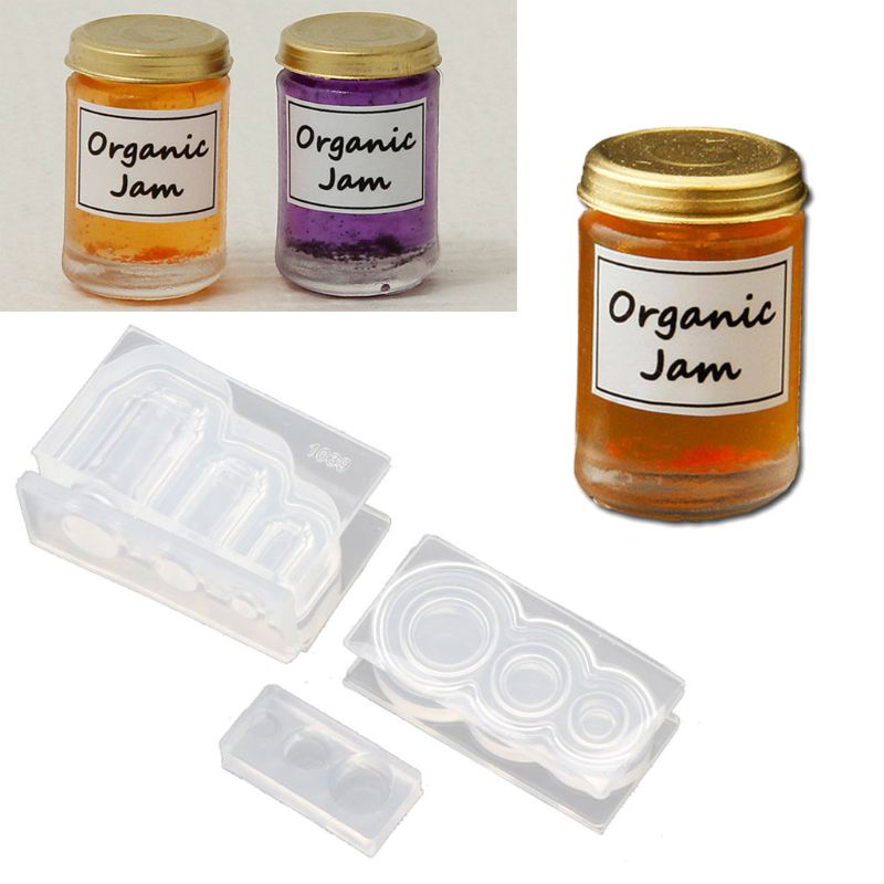 Sa Khuôn Silicon Mini 3D Làm Mặt Dây Chuyền / Lọ Mứt / Đồ Trang Sức Tiện Dụng