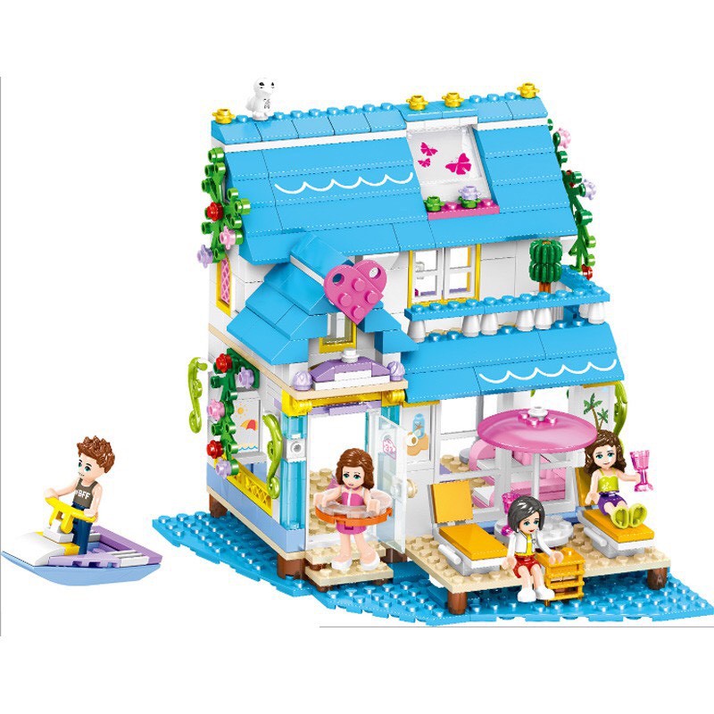 Đồ chơi xếp hình lego zhegao ql1133  friends kỳ nghỉ hè của những người bạn 458 chi tiết