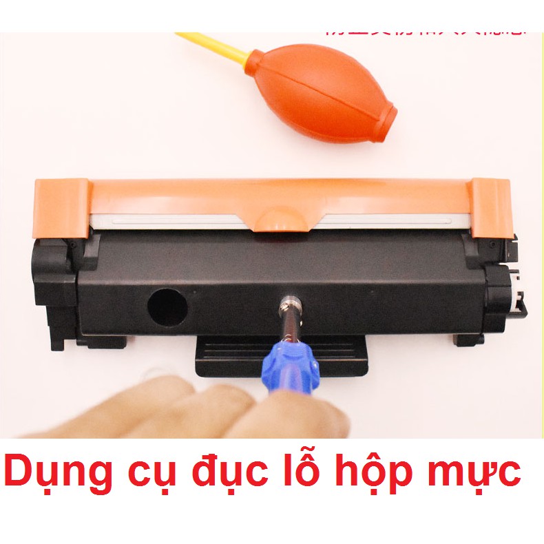 Dụng cụ nạp mực máy in đục lỗ hộp mực máy in laser và nút đậy mực