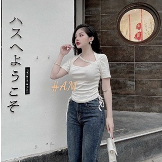 Áo Bigsize bozip cổ chéo, dây rút 2 bên 65-85kg