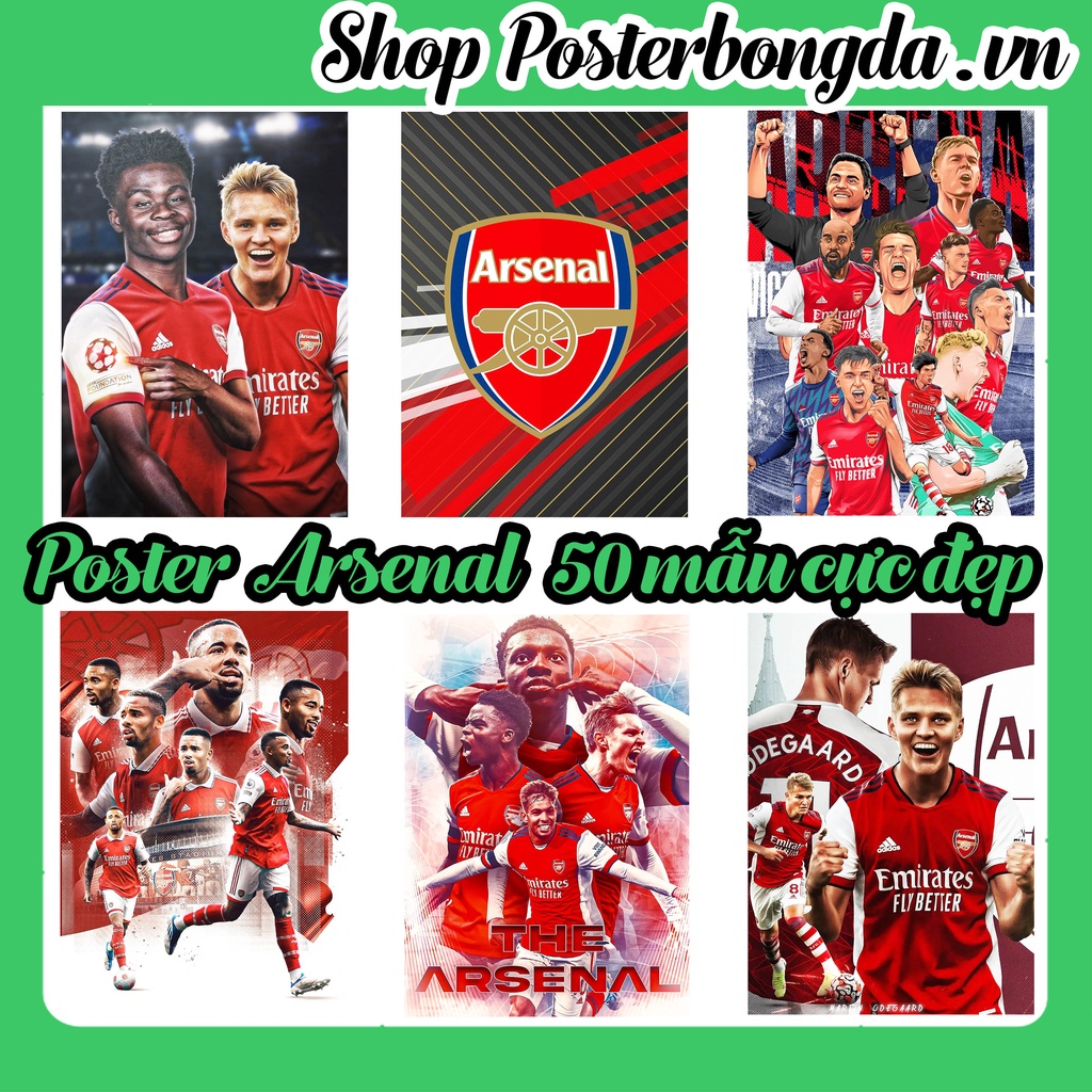 Poster Arsenal Dán Tường Cực Đẹp, Poster Bóng Đá Có In Theo Yêu Cầu