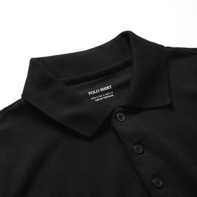 Áo thun polo nam POLOSHIRT đen phối tay cổ bẻ tay ngắn lỡ PLS01 - Leo Vatino | BigBuy360 - bigbuy360.vn