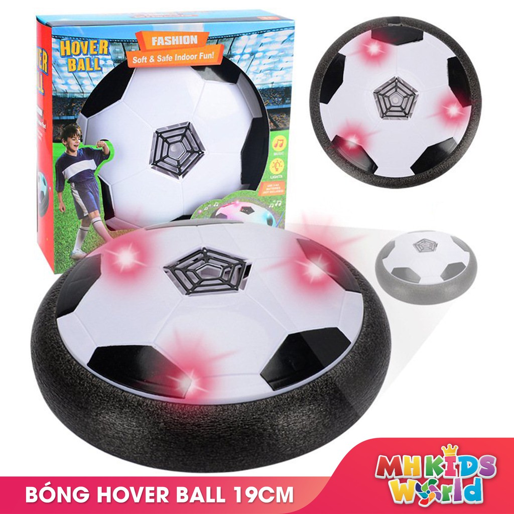 Bóng đá trong nhà Hoover Ball size 19cm đồ chơi vận động kiểu hockey có phát nhạc và đèn