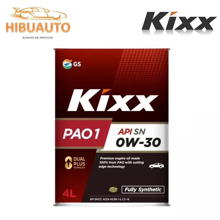 Nhớt KIXX Pao1 API SN 0W-40 4L  | Dành Cho Xe Ô Tô Cao Cấp