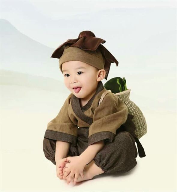 Bộ tiều phu cho bé trai bé gái