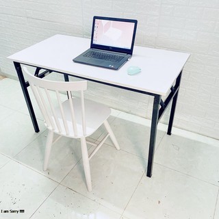 Bàn làm việc, bàn học gấp gọn (R50xD100xC75cm), mặt MDF nhập khẩu cao cấp siêu đẹp, siêu sang