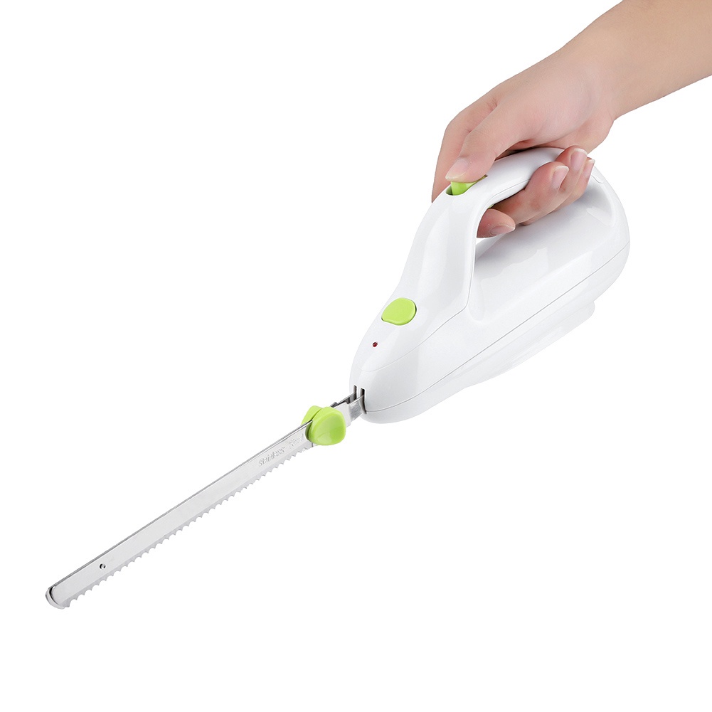 🌈Dao cắt bánh mì chạy điện bằng thép không gỉ 220-240v thiết kế lưỡi răng cưa tiện dụng cho nhà bếp