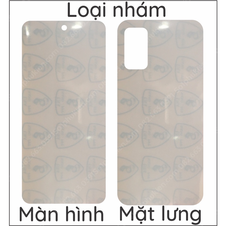 Dán PPF Xiaomi Poco M3 pro loại trong, nhám, da cá sấu dành cho màn hình, mặt lưng, mặt lưng bo viền