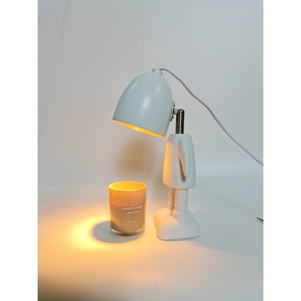Đèn Đốt Nến mô hình ROBOT - Phụ kiện nến Yankee, Bath and body works - có núm chỉnh độ sáng