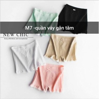 Quần Mặc Váy Cotton Phối Ren Đẹp