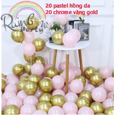 Set bong bóng phối màu siêu ngọt ngào decor trang trí tiệc, sinh nhật