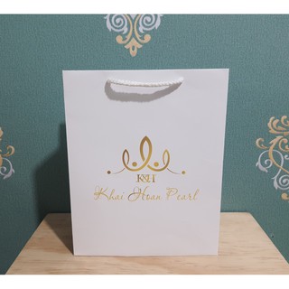 100 Túi in size L phom dọc 20x25x8 (giấy ivory dày cứng)