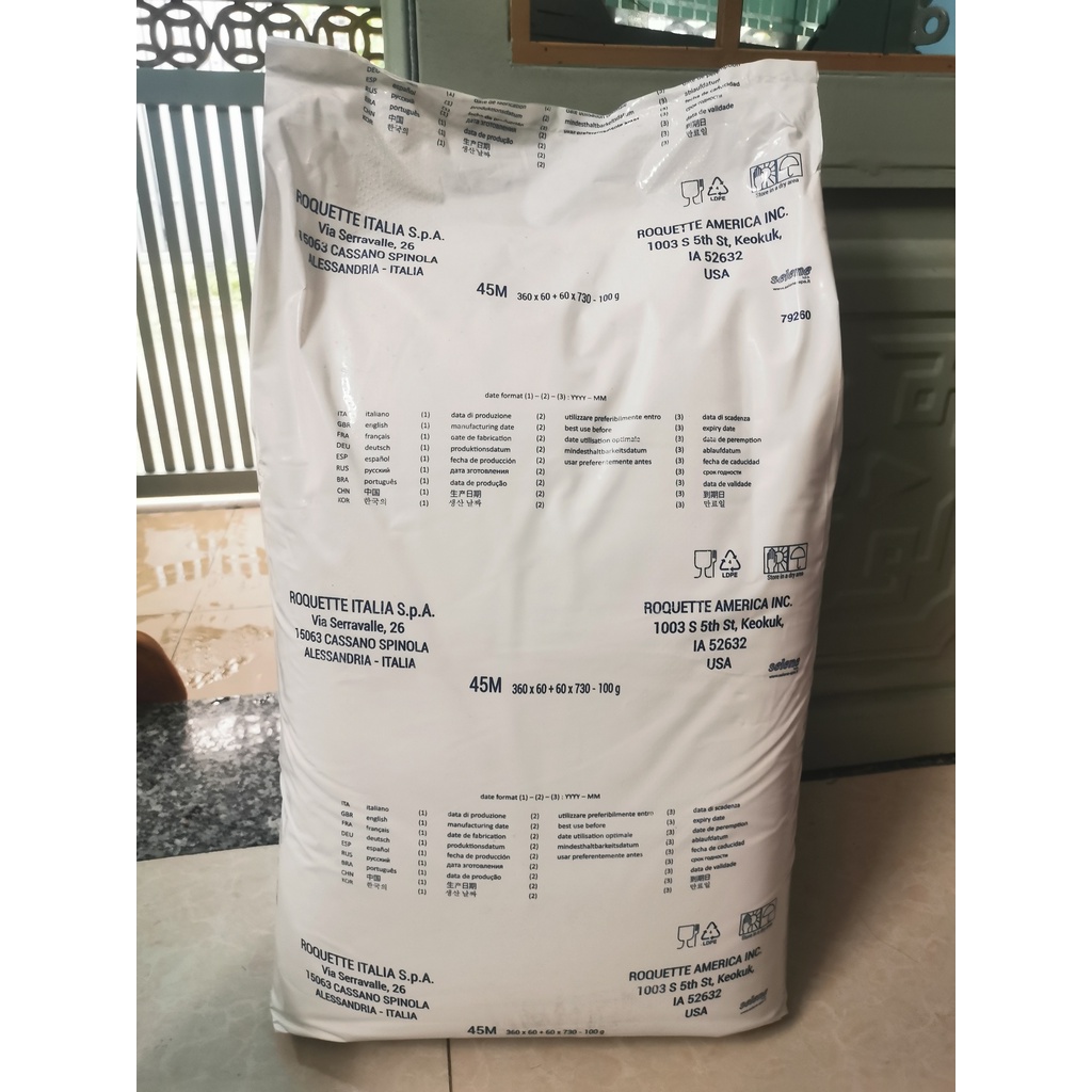 Đường Dextrose ( 1kg ) Roquette Pháp đường làm bánh kẹo thực phẩm dược phẩm