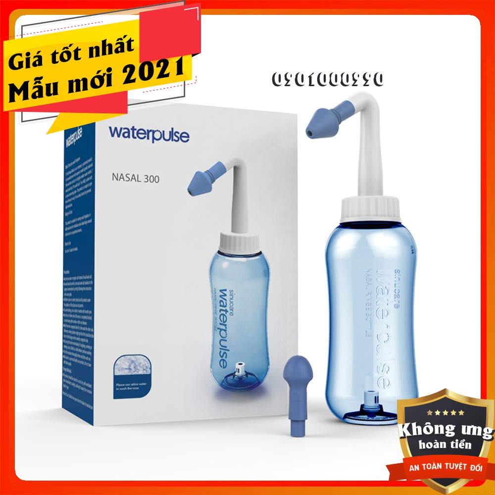 [Hàng chính hãng, full box] Bình rửa mũi cho bé Waterpulse - 2 vòi rửa TẶNG KÈM