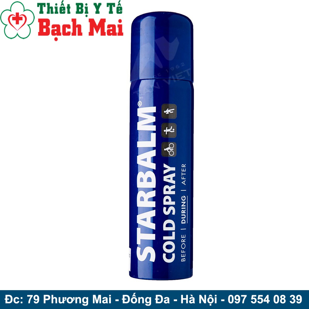 Chai Xịt Lạnh Giảm Đau Nhanh Tức Thời Thể Thao STARBALM [150ml HÀ LAN]