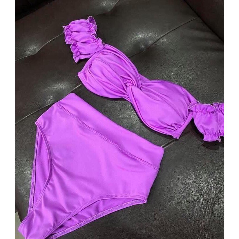 BIKINI Xoắn Ngực Tay Bèo Quần Lưng Cao - BIKINI129k | BigBuy360 - bigbuy360.vn