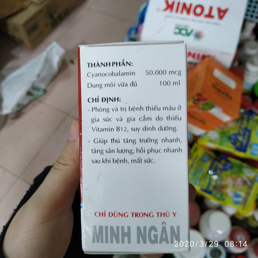 Vitamin B12 giải độc cho cây, tái tạo tế bào 100ml