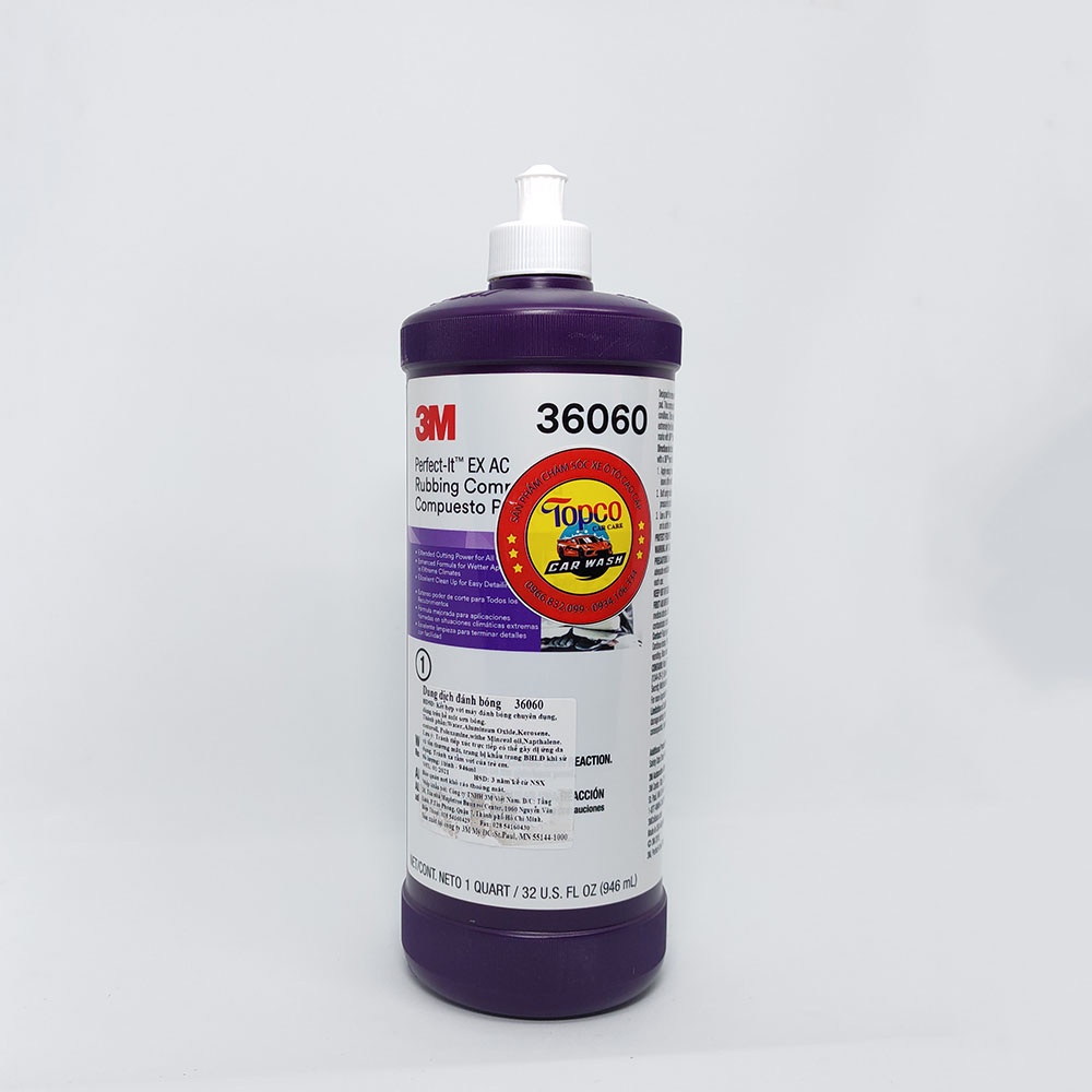 Xi đánh bóng ô tô 3M Perfect-It EX Rubbing Compoud bước số 1-2-3 36060, 06094, 06068 946ml Nhật Bản Mart