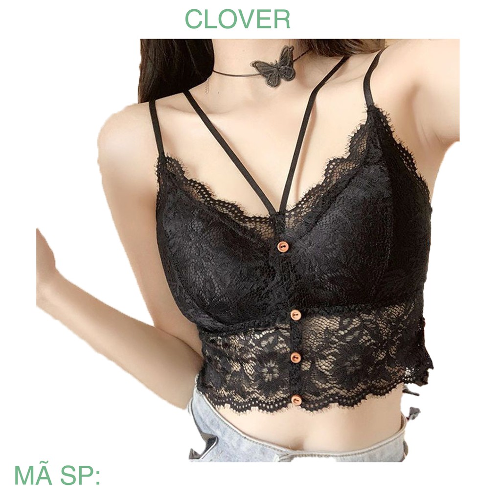 Áo Lót Nữ Ren Nâng Ngực 2 Dây Sexy Thoáng Mát ELSA BRA - 9965