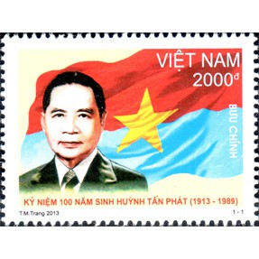 Tem sưu tập MS 1032 Tem Việt Nam Kỷ niệm 100 năm sinh Huỳnh Tấn Phát (1913 – 1989) 2013